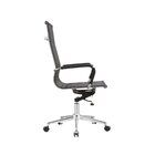 Cadeira Escritório Presidente Giratória Aço Cromado Sidney Pr