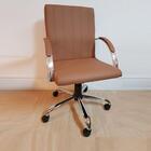 Cadeira Escritório Presidente Giratória Caramelo Reclínio