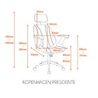 Cadeira Escritório Presidente Giratória Corino Kopenhagen Bra