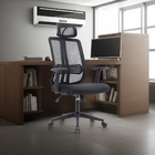 Cadeira Escritório Presidente King Em Tela - Preta - 2 Cadeir