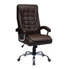 Cadeira Escritório Presidente Munique Marrom 4648 - Mola Ensa