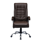 Cadeira Escritório Presidente Munique Marrom 4648 - Mola Ensa