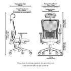 Cadeira Escritório Presidente Tóquio Ergo - Até 150 Kg Cinza