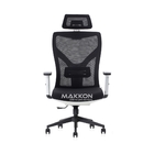 Cadeira Escritório Preta Com Branco Mk-69 Bb - Makkon