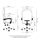 Cadeira Escritório Prisma Diretor Amarela Base Branca