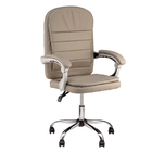 Cadeira Escritório Prisma Diretor Cinza Base Cromada