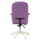 Cadeira Escritório Prisma Diretor Lilás Base Branca