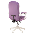 Cadeira Escritório Prisma Diretor Lilás Base Branca