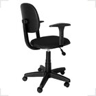 Cadeira Escritório Secretária Giratória Com Braço Regulável E