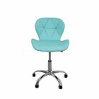 Cadeira Escritório Slim Vegas Base Giratória Estofada Ciano