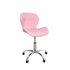 Cadeira Escritório Slim Vegas Base Giratória Estofada Rosa Qu