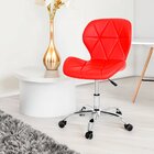 Cadeira Escritório Slim Vegas Base Giratória Estofada Vermelho