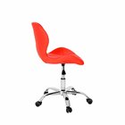 Cadeira Escritório Slim Vegas Base Giratória Estofada Vermelho
