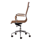 Cadeira Escritório Stripes Presidente PU Caramelo