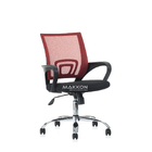 Cadeira Escritório Vermelha Mk-7139 Cv - Makkon