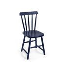 Cadeira Espanha Com Assento Anatômico Madeira/mdf - Azul