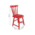 Cadeira Espanha Com Assento Anatômico Madeira/mdf - Vermelho