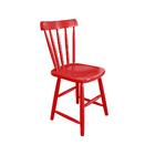 Cadeira Espanha Com Assento Anatômico Madeira/mdf - Vermelho