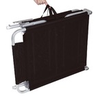 Cadeira Espreguiçadeira Alumínio Preta Mor