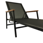 Cadeira Espreguiçadeira De Piscina Em Aluminio E Tela Sling