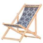 Cadeira Espreguiçadeira Dobrável Madeira Maciça Natural Manda