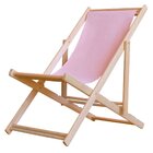 Cadeira Espreguiçadeira Dobrável Madeira Maciça Natural Rosa