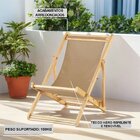 Cadeira Espreguiçadeira Dobrável Madeira Maciça Natural Salmão