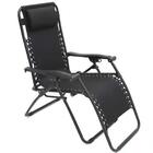 Cadeira Espreguiçadeira Gravidade Zero Praia Piscina Preta