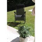 Cadeira Espreguiçadeira Gravidade Zero Praia Piscina Preta