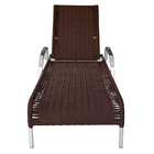 Cadeira Espreguiçadeira Havaí Reclinável Alumínio E Fita Náut