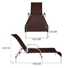 Cadeira Espreguiçadeira Havaí Reclinável Alumínio E Fita Náut