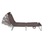 Cadeira Espreguicadeira Marrom Bel