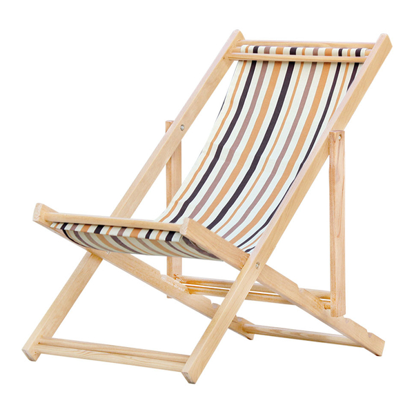 Cadeira Espreguiçadeira Preguiçosa Dobrável S/b-listrado Marr