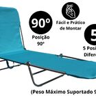 Cadeira Espreguiçadeira Textilene