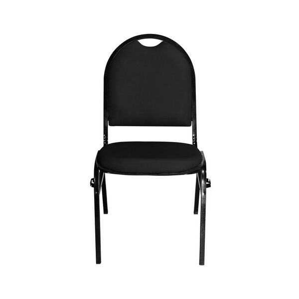 Cadeira Essencial Hot Fixável Couro Preto - Pethiflex