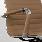 Cadeira Esteirinha Alta Cromada Caramelo Base De Rodízio - Or