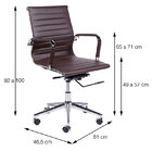 Cadeira Esteirinha Baixa Cromada Café Base De Rodízio - Or De