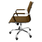 Cadeira Esteirinha Presidente Baixa Com Rodinhas - Marrom