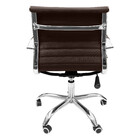 Cadeira Esteirinha Presidente Baixa Com Rodinhas - Marrom