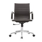 Cadeira Esteirinha Presidente Giratória Couro Ecológico Espre