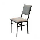 Cadeira Estilo Industrial Estofada Chumbo