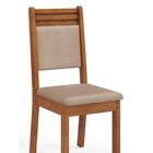 Cadeira Estofada 2 Unidades Freijó Veludo Creme Bebin Shop