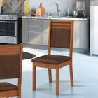 Cadeira Estofada 2 Unidades Freijó Veludo Moca Bebin Shop