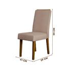 Cadeira Estofada 2 Unidades Ipê Veludo Kraft Mualu Shop