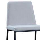 Cadeira Estofada Base Aço Preto F37 Dmobiliario