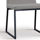 Cadeira Estofada Base Aço Preto F37 Dmobiliario