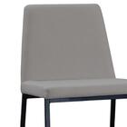 Cadeira Estofada Base Aço Preto F37 Dmobiliario