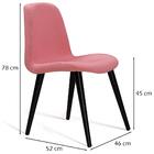 Cadeira Estofada Base Madeira F89 Dmobiliario