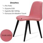 Cadeira Estofada Base Madeira F89 Dmobiliario