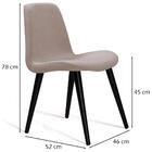 Cadeira Estofada Base Madeira F89 Dmobiliario